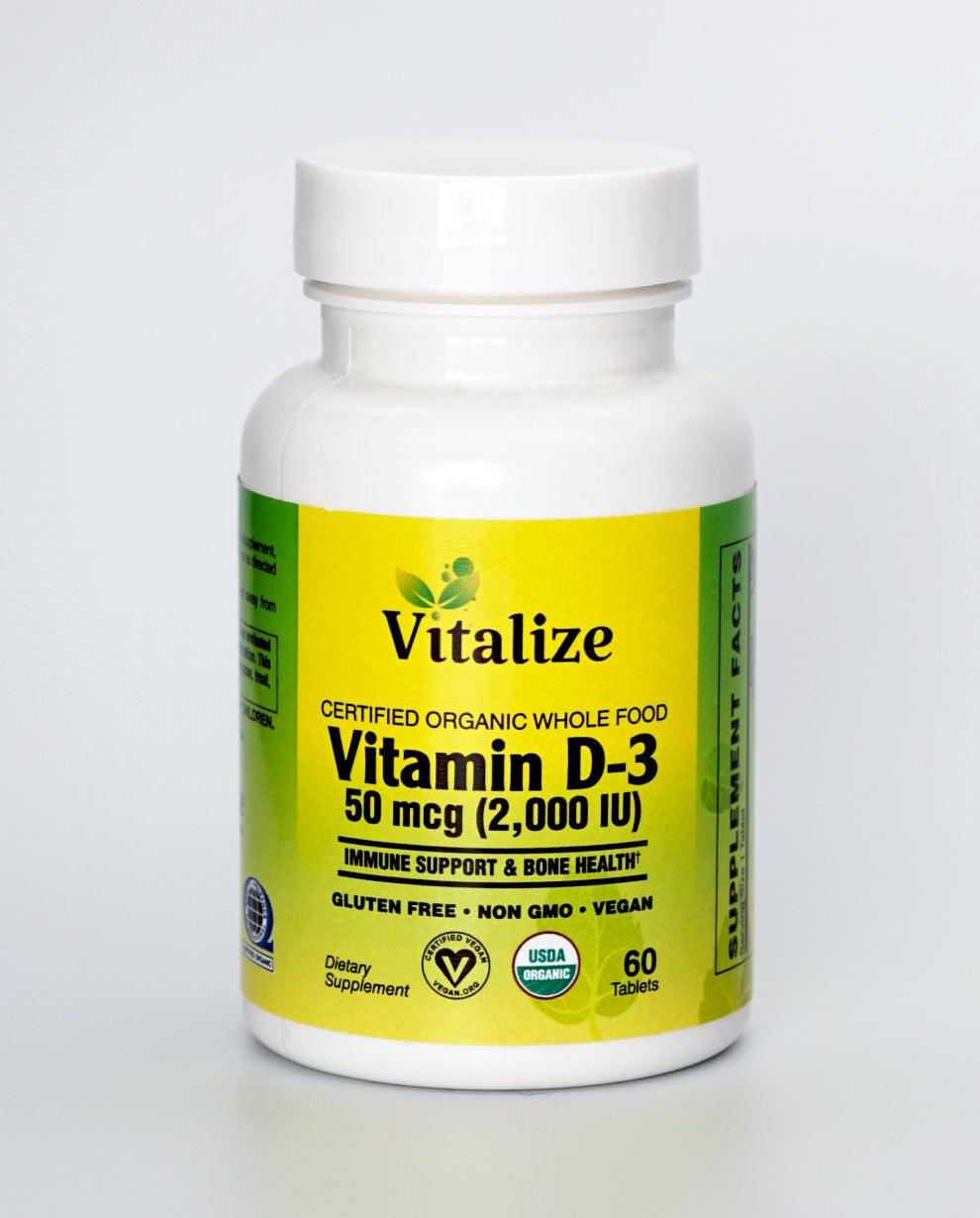 ORGANIC VITAMIN D-3 50 MCG - Vitalize®