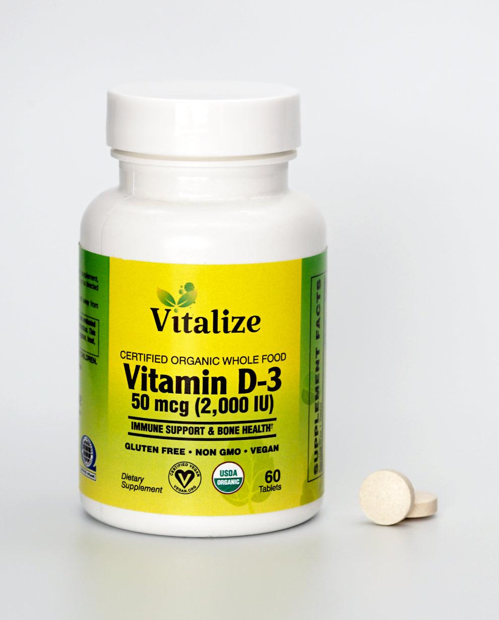 ORGANIC VITAMIN D-3 50 MCG - Vitalize®