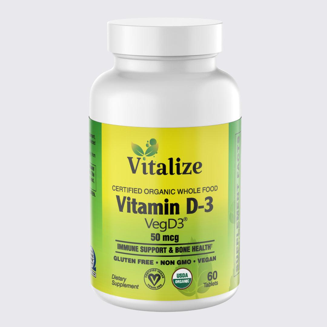 ORGANIC VITAMIN D-3 50 MCG - Vitalize®