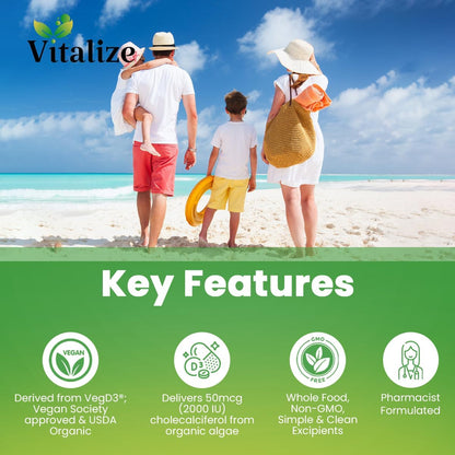 ORGANIC VITAMIN D-3 50 MCG